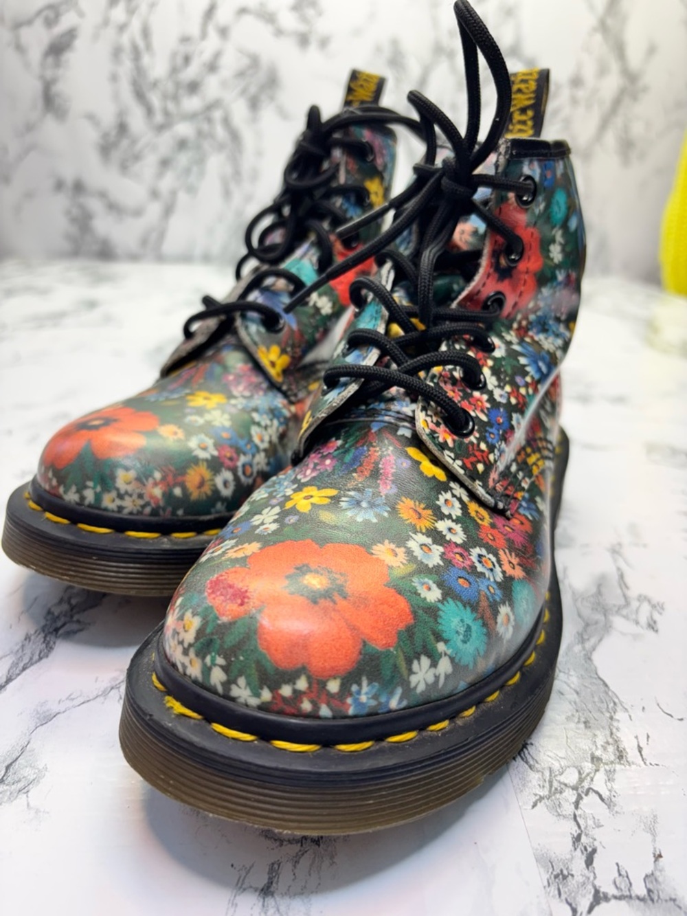 Dr. Martens 1460 Pascal Wanderlust floral print Lace up Combat boots Size 6 - Picture 11 of 15